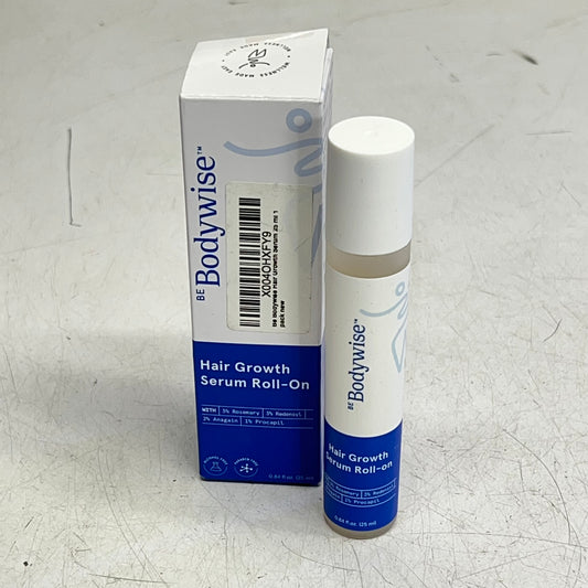 BE BODYWISE Hair Growth Serum Roll On For Thinning & Re-growth 0.84 Fl Oz