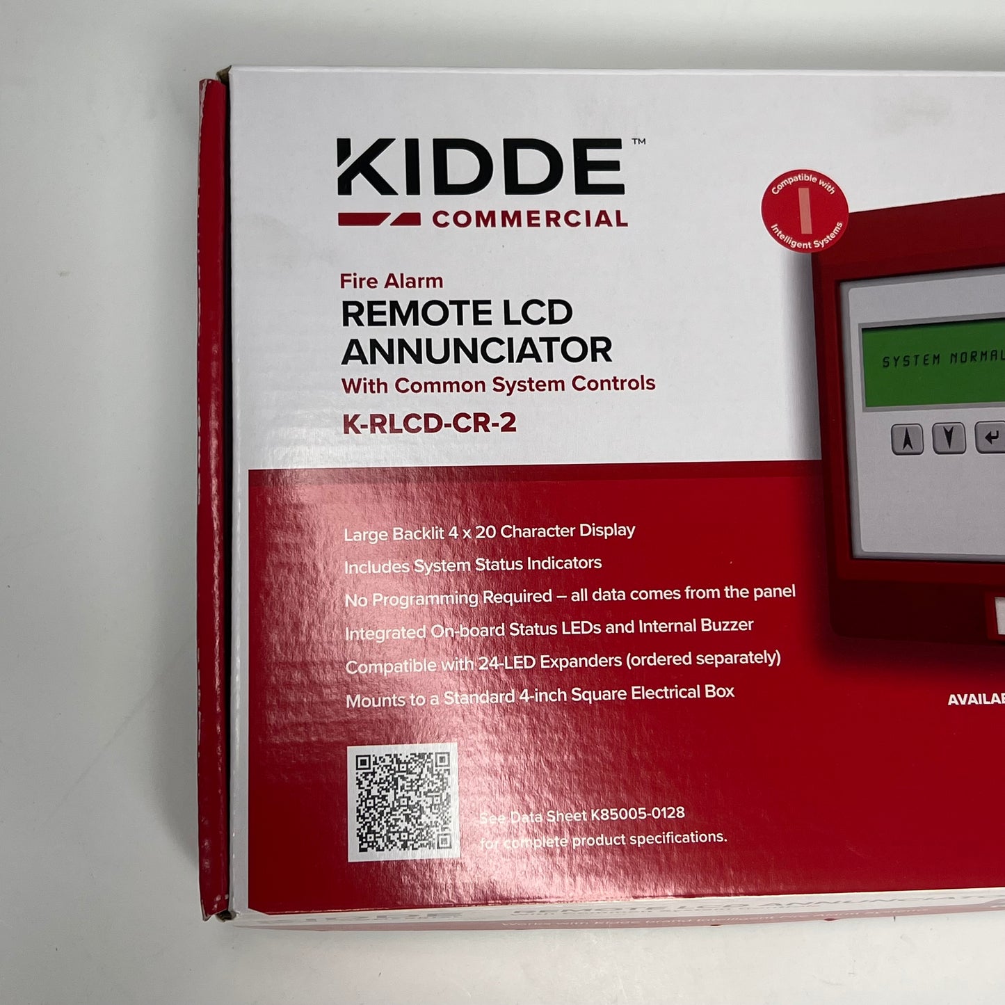 KIDDIE Fire Alarm Remote Lcd Annunciator 4x20 Backlit LCD Display K-RLCD-CR-2