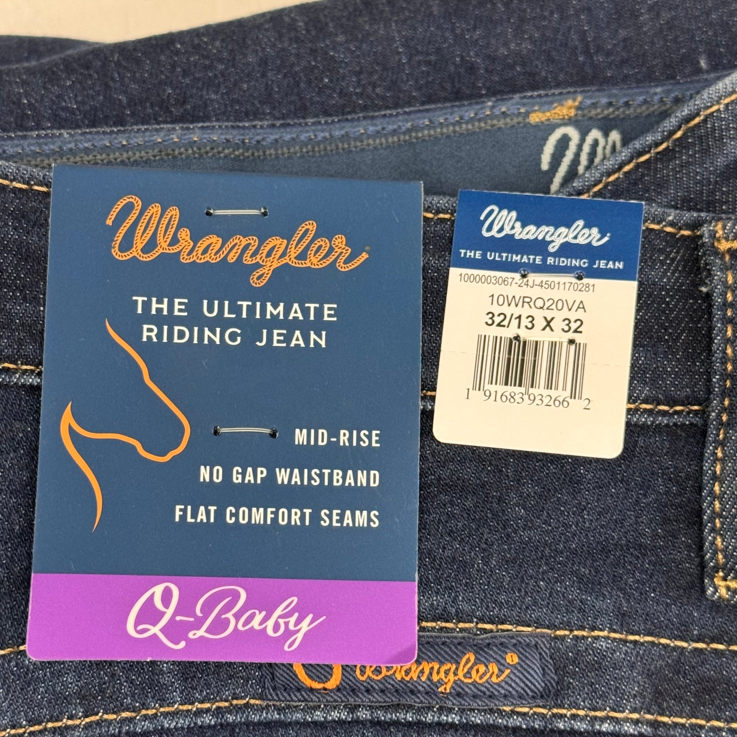 WRANGLER The Ultimate Riding Jean Q-Baby Mid-Rise 32/13 x 32 Avery 10WRQ20VA