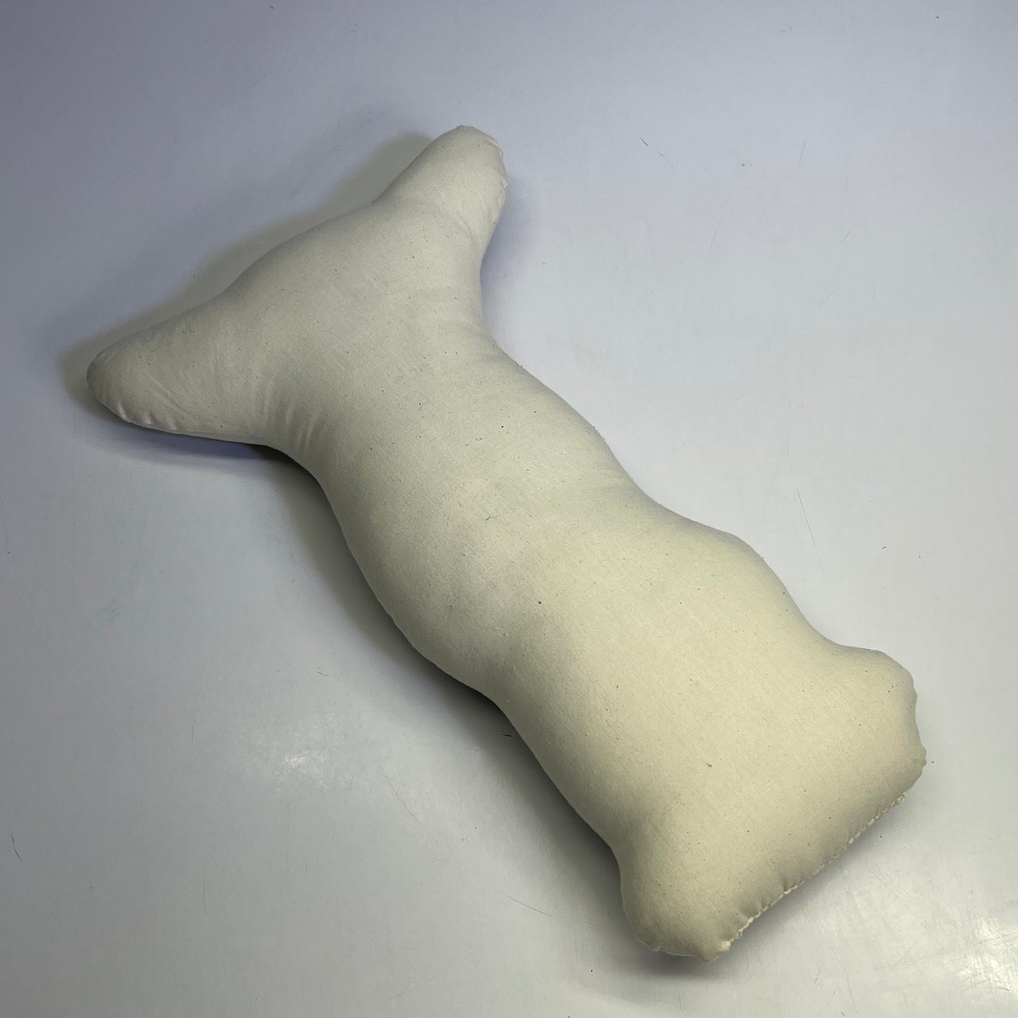 BRODERPRESS Hand Silkscreened Contoured Chihuahua Pillow 15"x9" Black & White