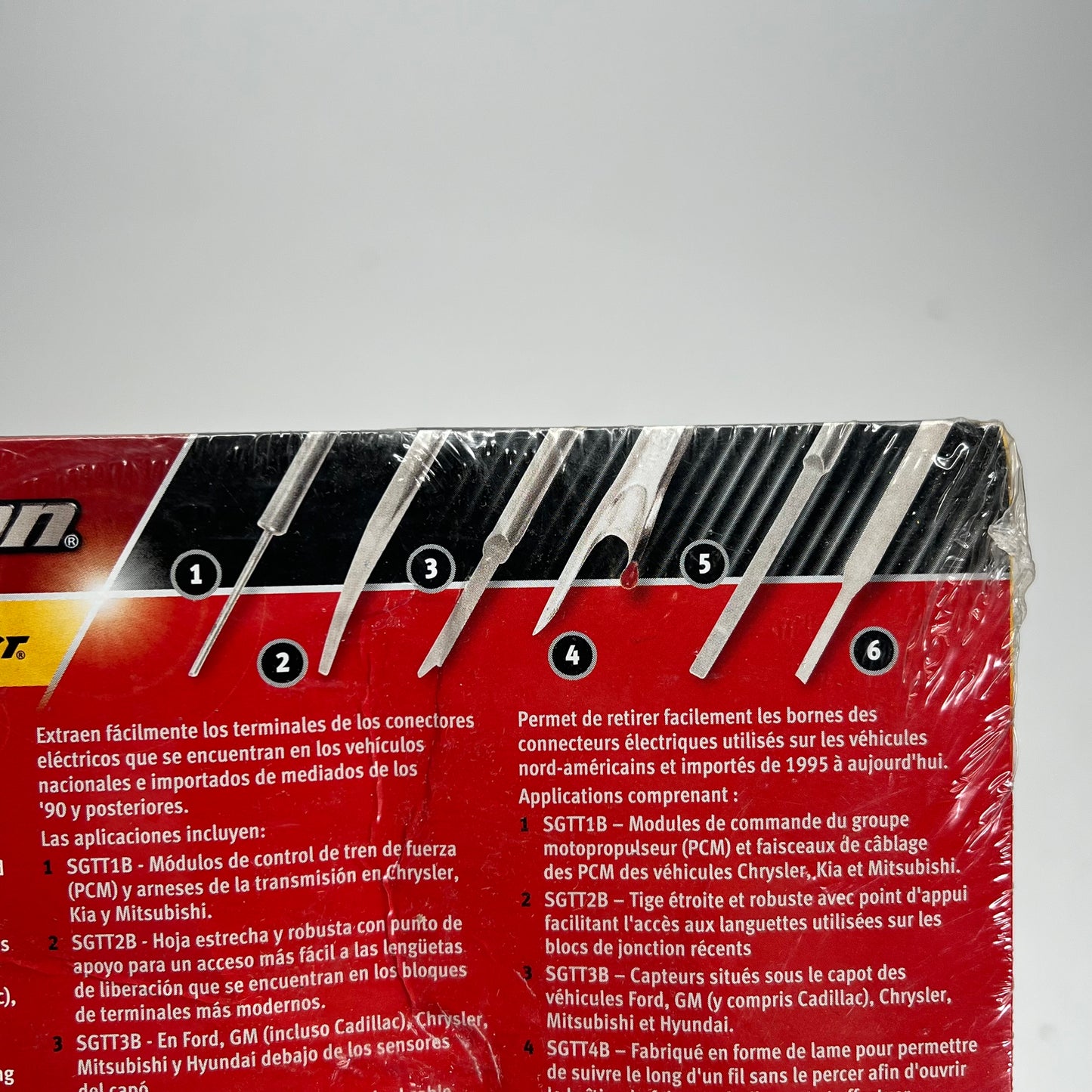 SNAP ON Soft Grip & Steel Terminal Tool Set 6 Piece Black/Red SGTT106B