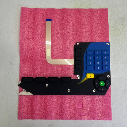 PRINTEC Membrane Keypad Assembly W/ FFC Connector Black/Blue A-0115-0716-0011