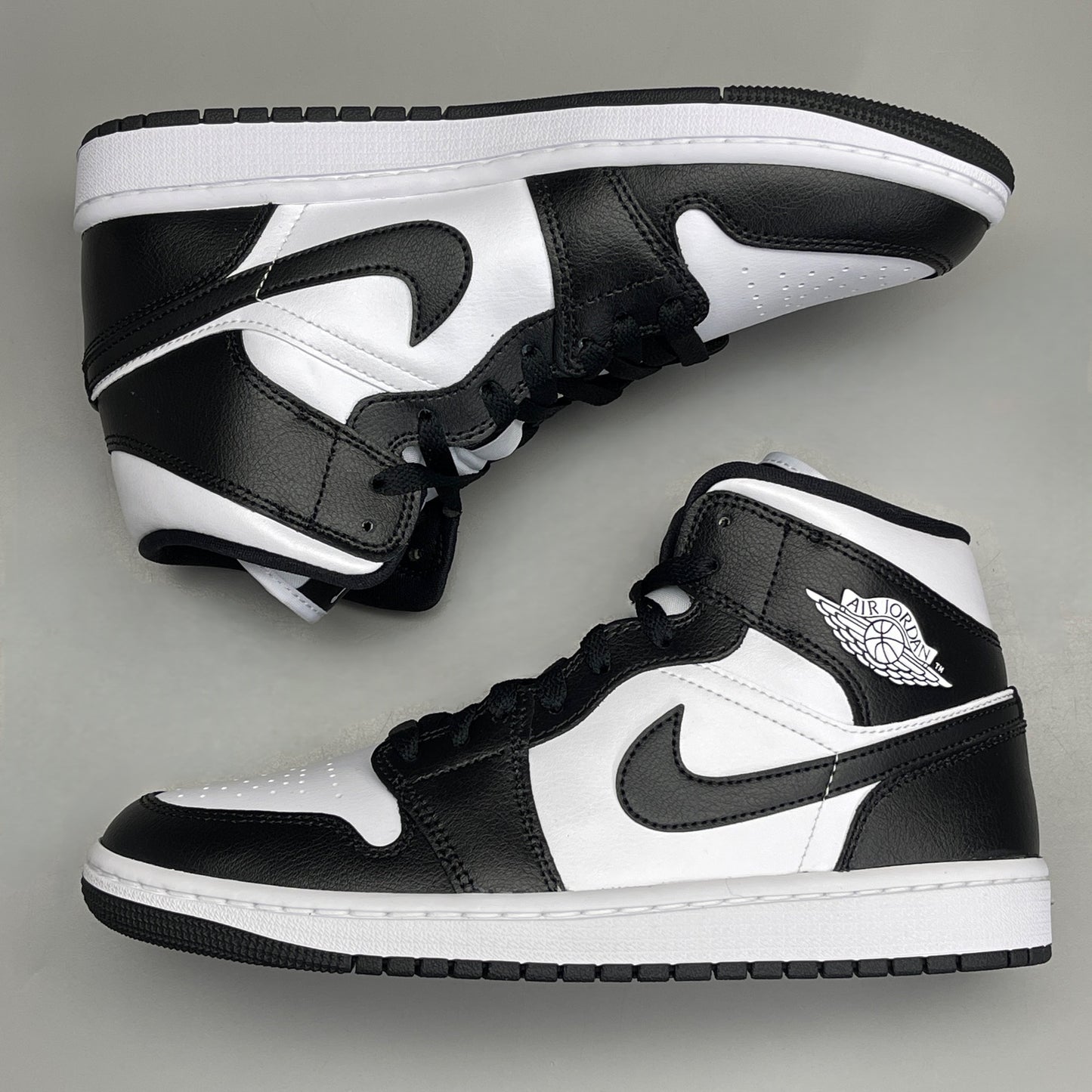 NIKE AIR JORDAN 1 Mid Panda Women's Sz 8.5 Black / White DV0991-101 (New)