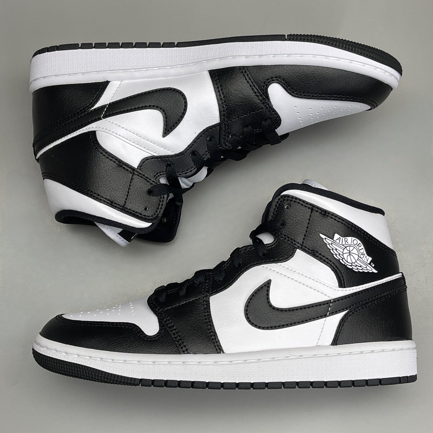 NIKE AIR JORDAN 1 Mid Panda Women's Sz 7.5 Black / White DV0991-101 (New)