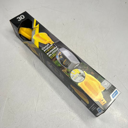 CAMCO Power Grip Camper/rv Circuit Analyzer Dogbone 30-Amp Yellow/Black 55318