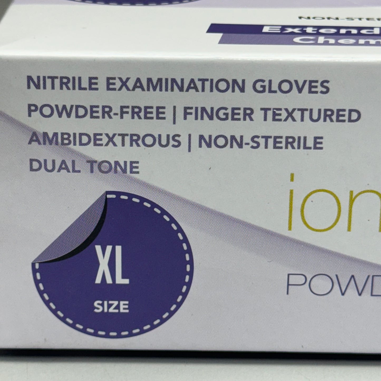 IONFLEX (100 PACK) Powder Free Nitrile Disposable Examination Gloves Size: XL