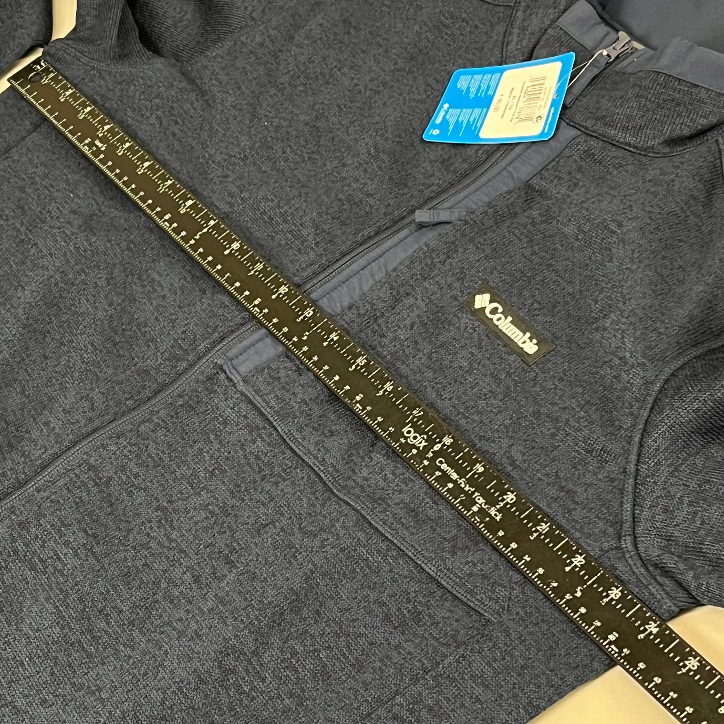 COLUMBIA Sweater Weather Fleece Full Zip Jacket Men's Sz XL Heather Blue