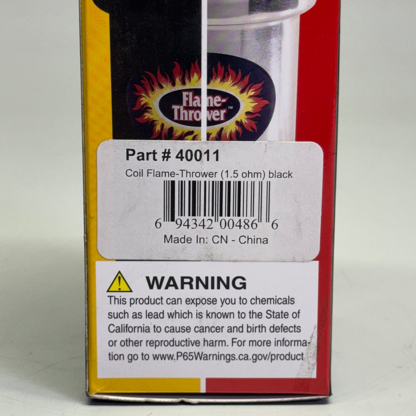 FLAME THROWER Ignition Coil Oil Filled 1.5 Ohm 40.000 Volt Black Black 40011