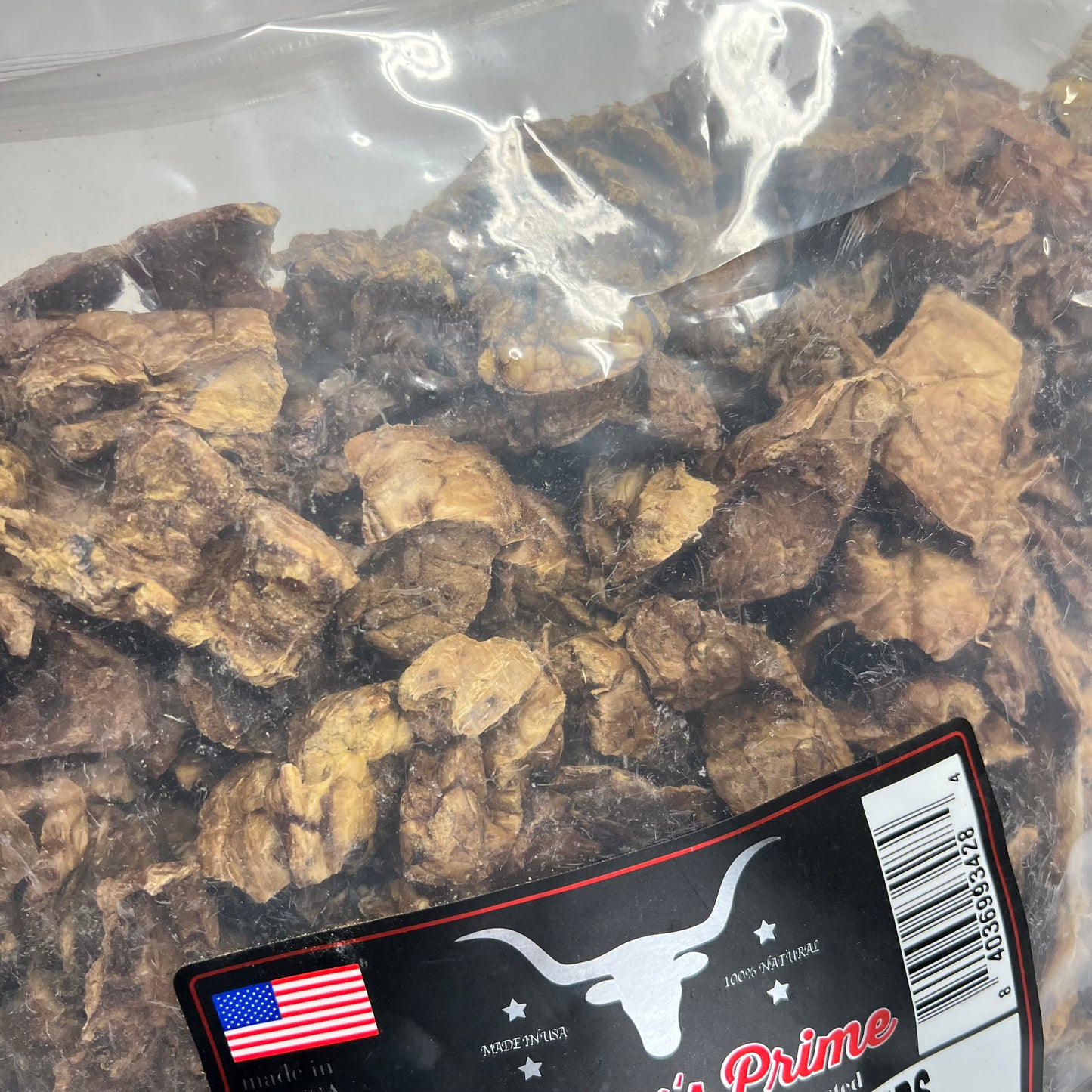 BUTCHERS PRIME High In Protein Roasted Beef Lung Tips Dog Treats 2.5lbs BB 01/26