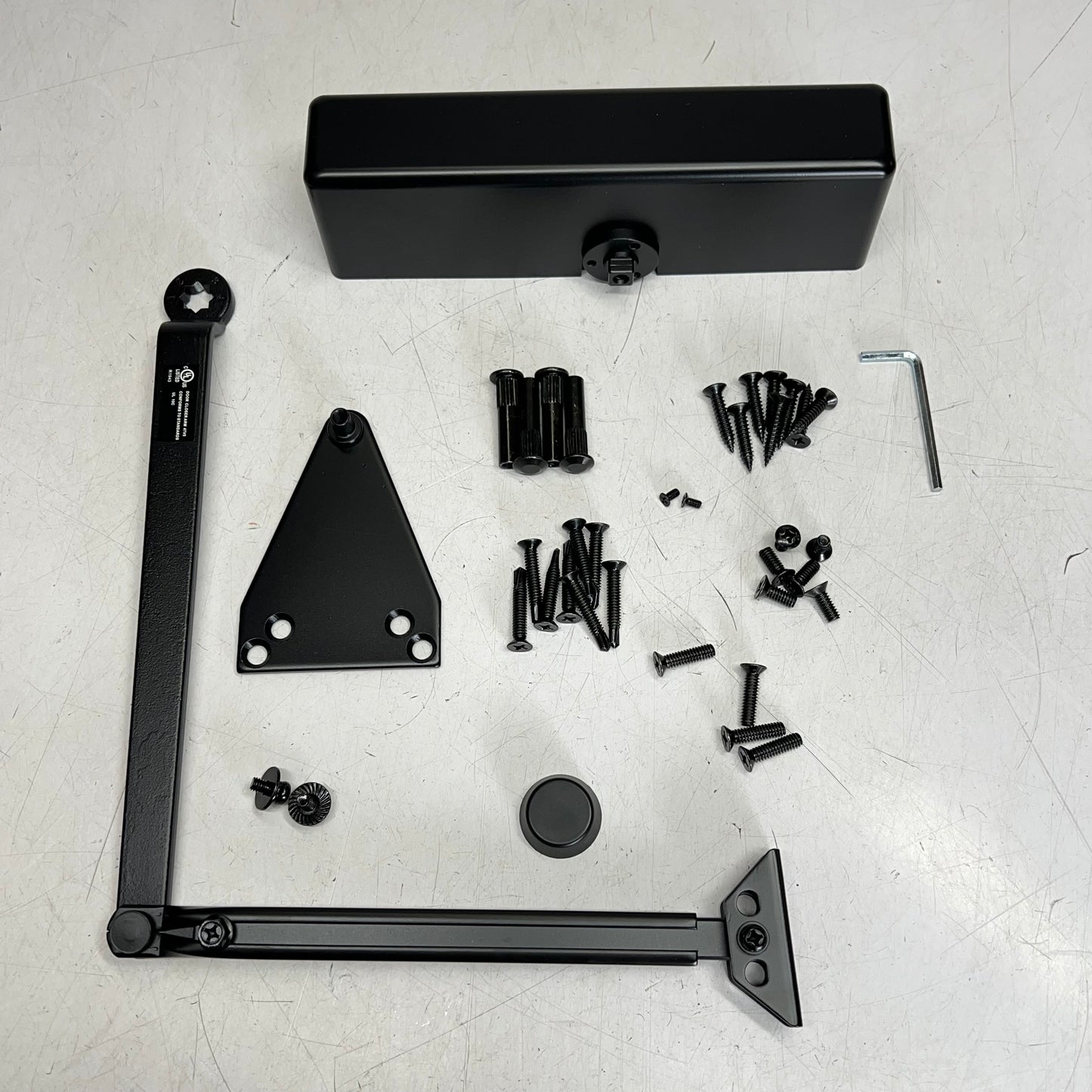 FALCON SC60 Series Regular Arm W/ Pa Bracket Closer Fully Adjustable Black SC61A