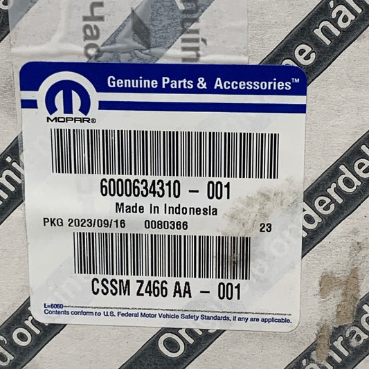 MOPAR Fuel Injector Supply Tube Kit CSSMZ466AA CSSMZ46EAA 6000634310