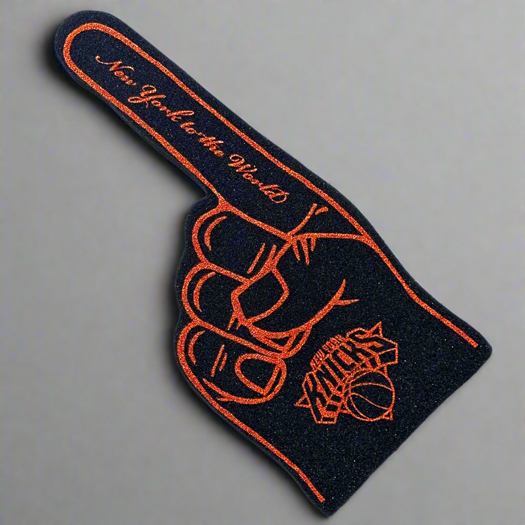 KITH X NEW YORK KNICKS Foam Finger 16.5" x 7.5" Dark Navy / Orange RARE (New)