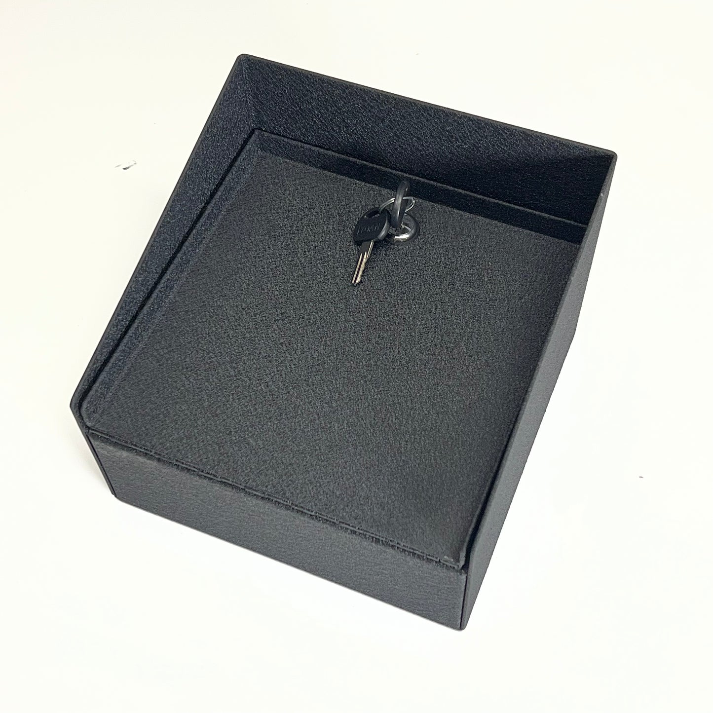 PEDESTAL PRO Square Steel Housing for Low Voltage Security 8" Black MC-CS-08-E