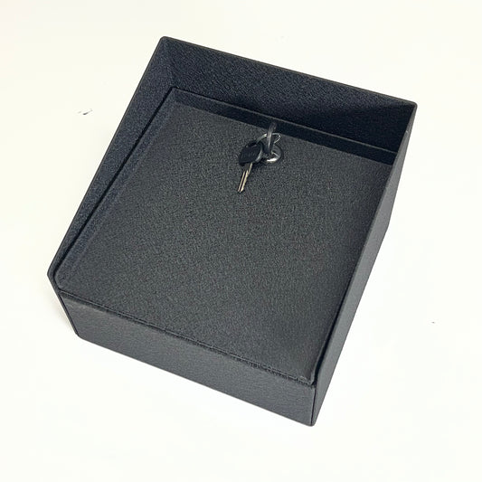 PEDESTAL PRO Square Steel Housing for Low Voltage Security 8" Black MC-CS-08-E