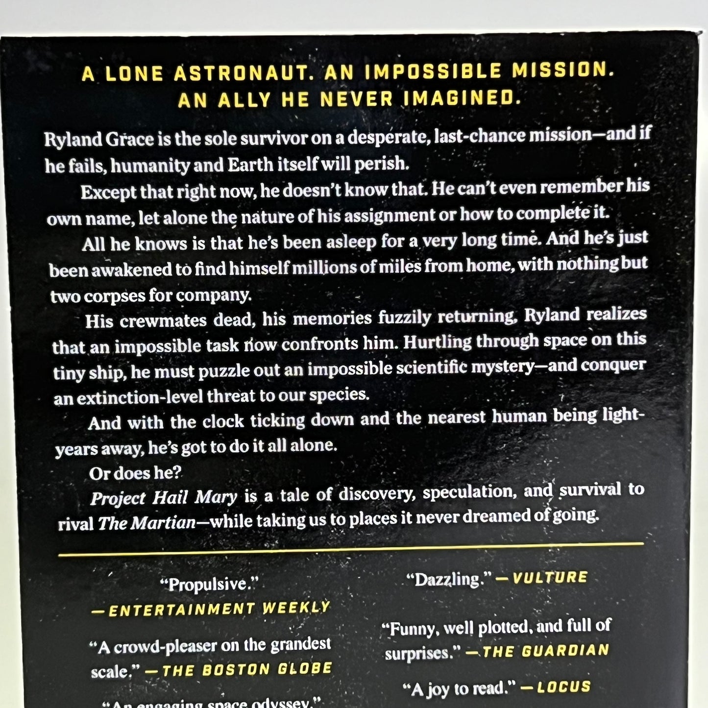 PROJECT HAIL MARY An Epic Story of Redemption