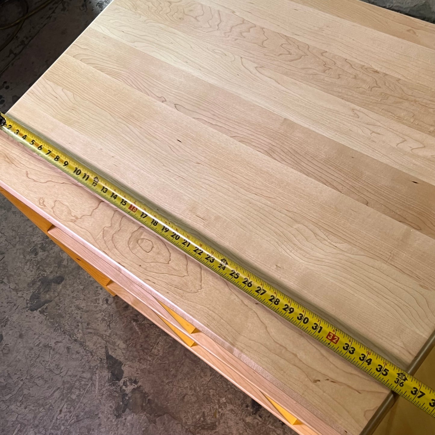 ZA@ KAPLAN Premium Solid Maple Double-Sided Toddler Storage Island Sz 24"W x 36"L x 24"H 33161