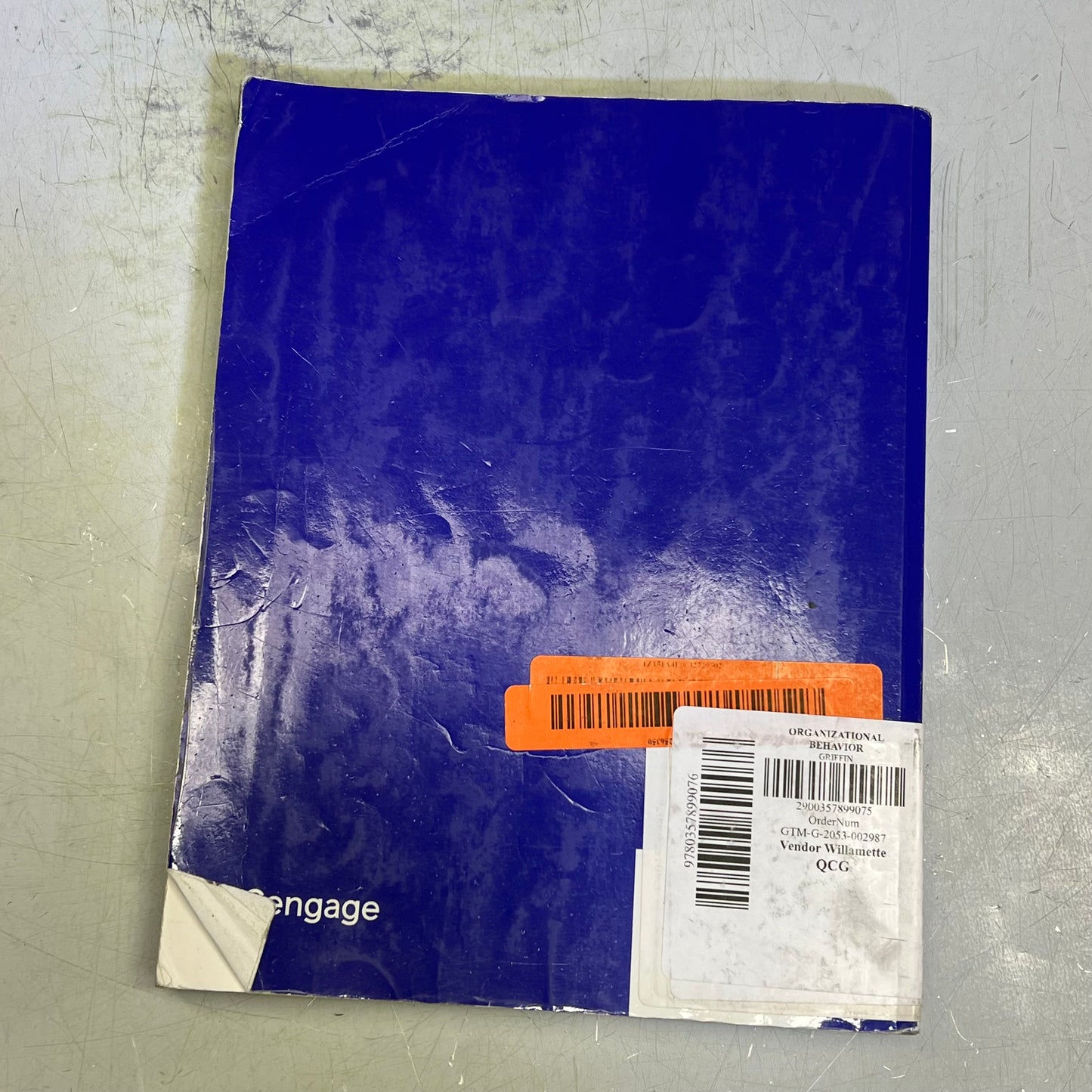 ORGANIZATIONAL BEHAVIOR Managing People & Organizations Paperback Book (As-is)