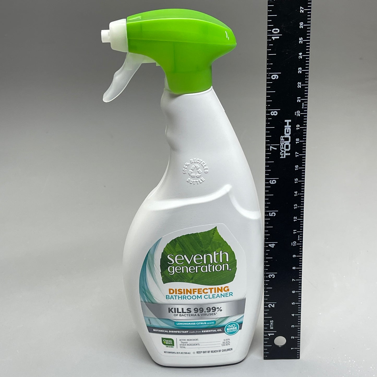 Z@ SEVENTH GENERATION Bathroom Disinfecting Cleaner LemonGrass Citrus Scent 26 fl oz