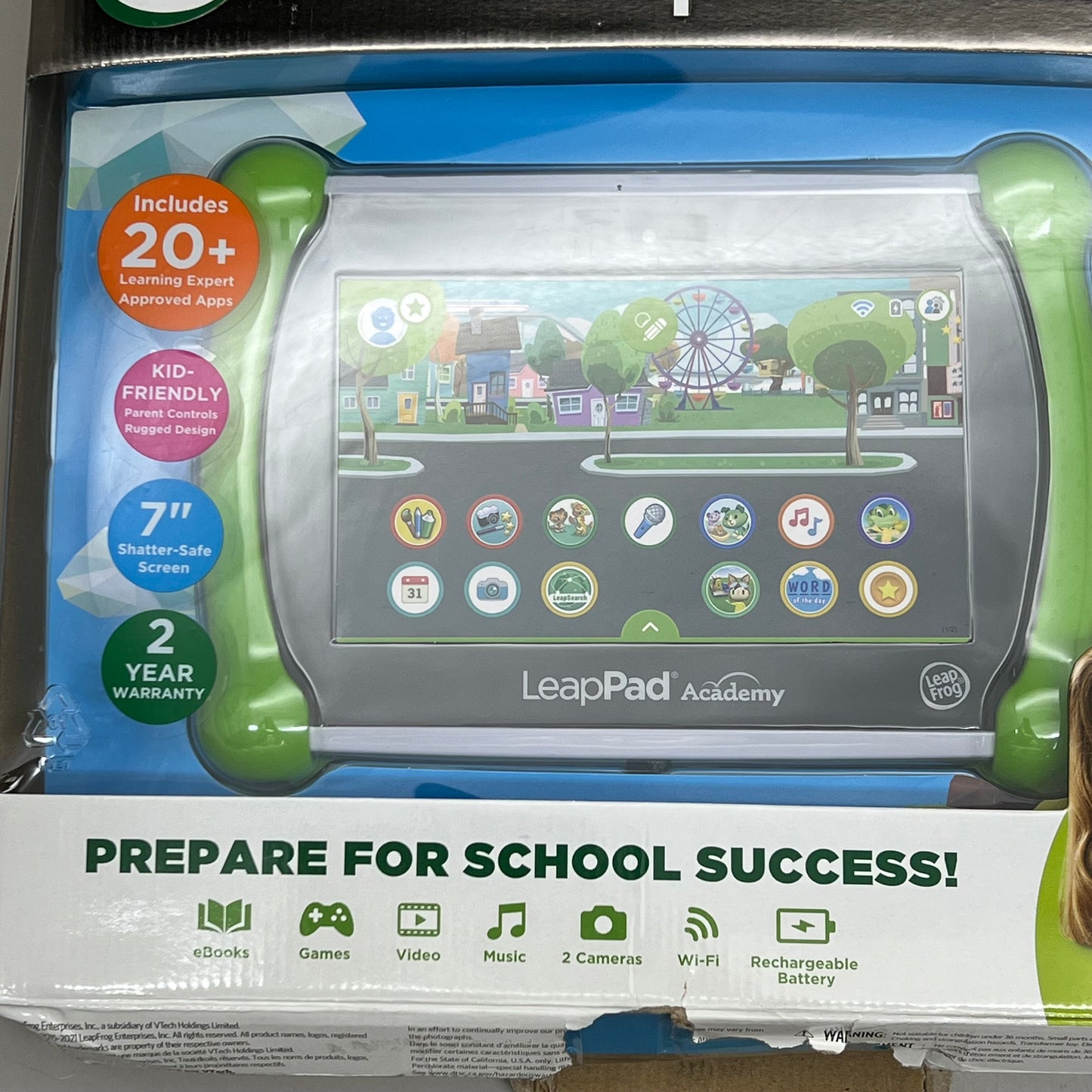 VTECH Leapfrog LeapPad Learning Tablet English Shatter-Free Screen 3-8yrs 6022 (New Other)