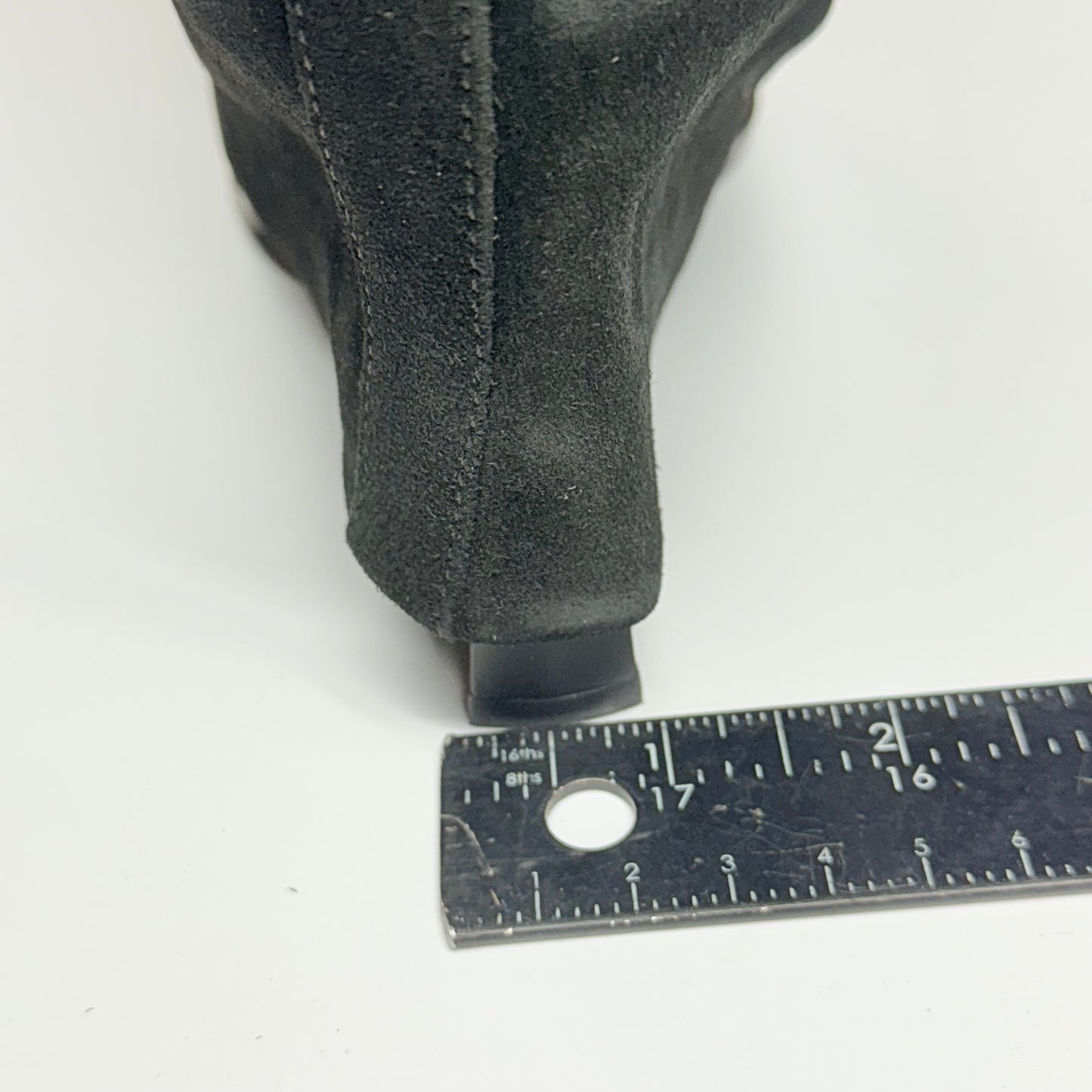 FREE PEOPLE Felicity Foldover Boot Sz 7 WS Knee-High Length Black Suede 84607712