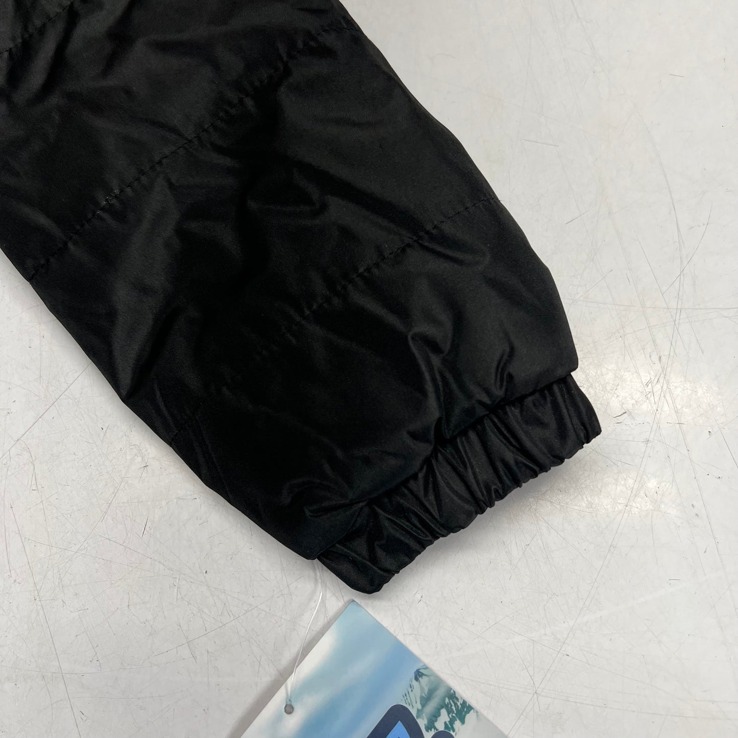 WHALES TAIL Fleece Lined Hooded Full Zip Up Winter Coat  Boy's Sz 6 Black