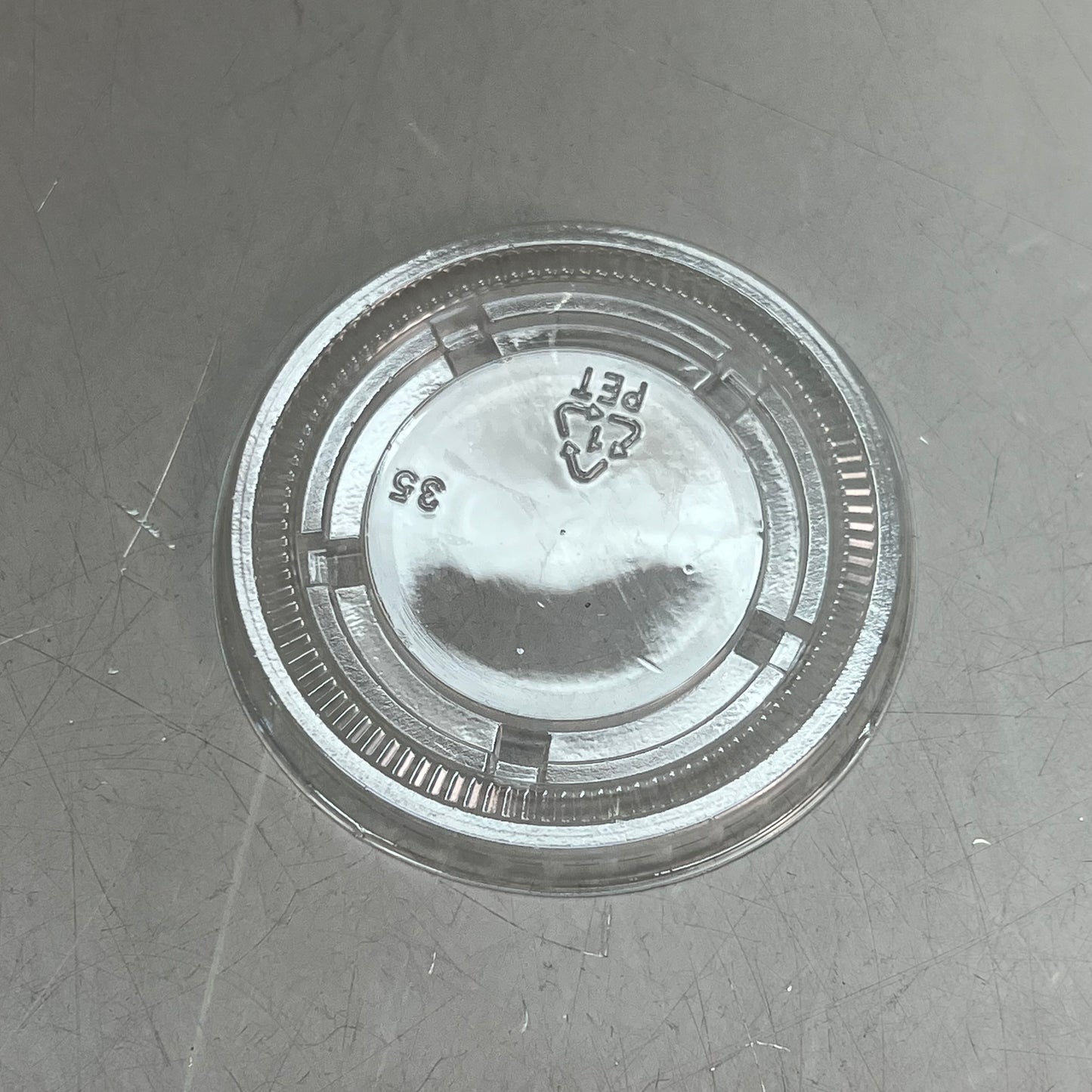 ZA@ EVO PAK (2,500 PACK) Tight Fitting Portion Cup Lids PET Fits 1.5/2.0/2.5oz Clear LCP2