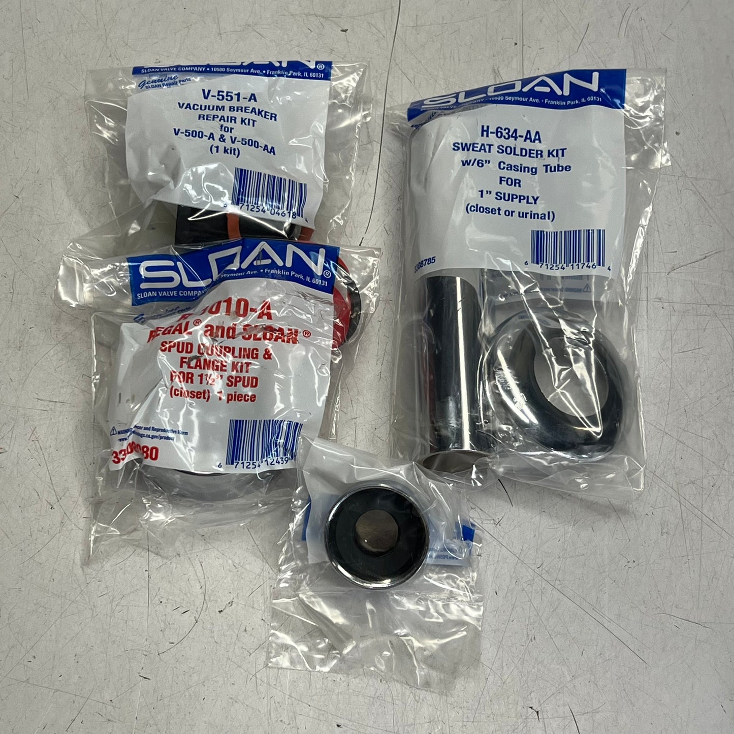 ZA@ SLOAN Exposed Manual Water Closet Flushometer 1.28 GPF Chrome Plate 111-1.28 ( As-Is) May Get One w/ More Dirt