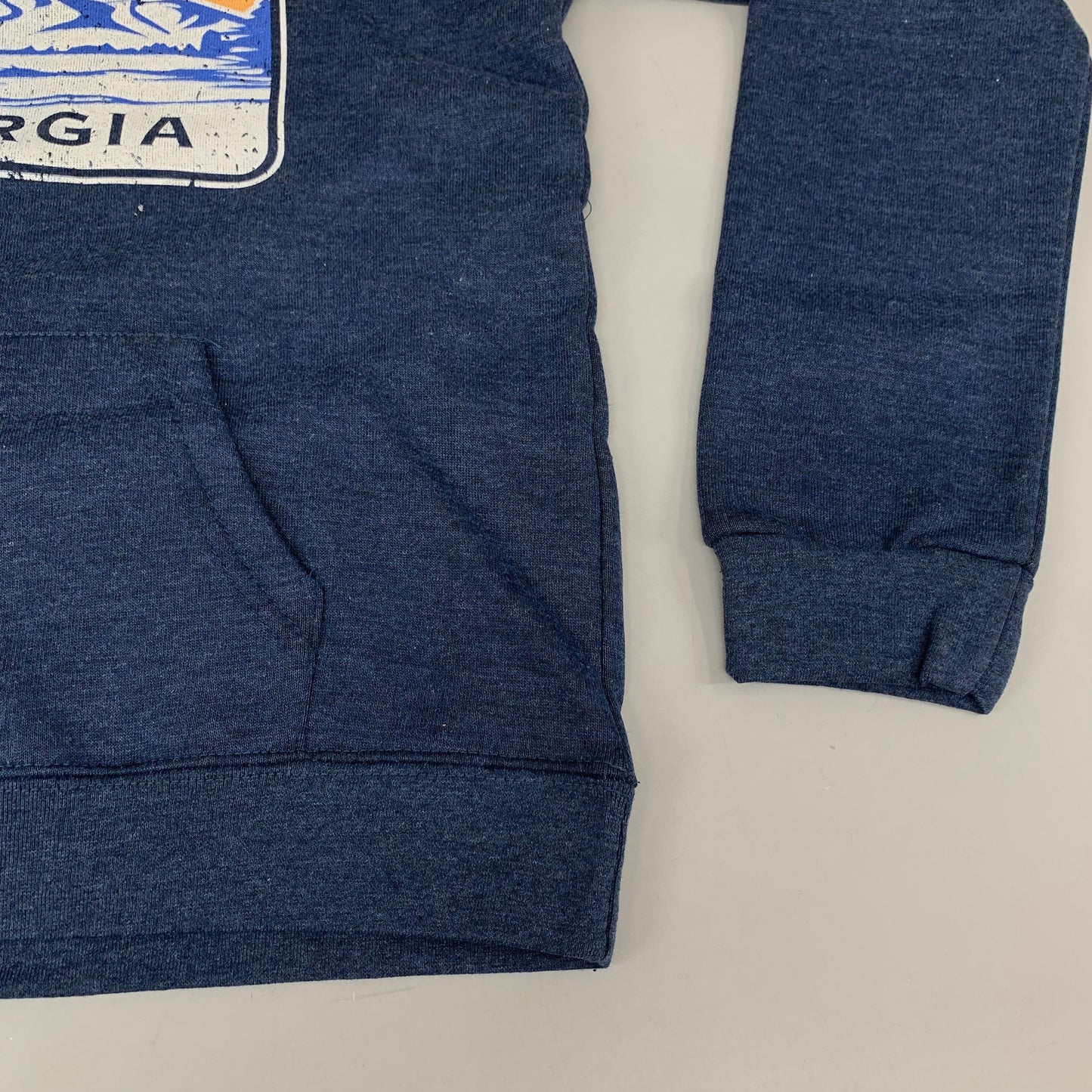 LONEROCK Helen Georgia Pull Over Hoodie Youth Medium Indigo Heather