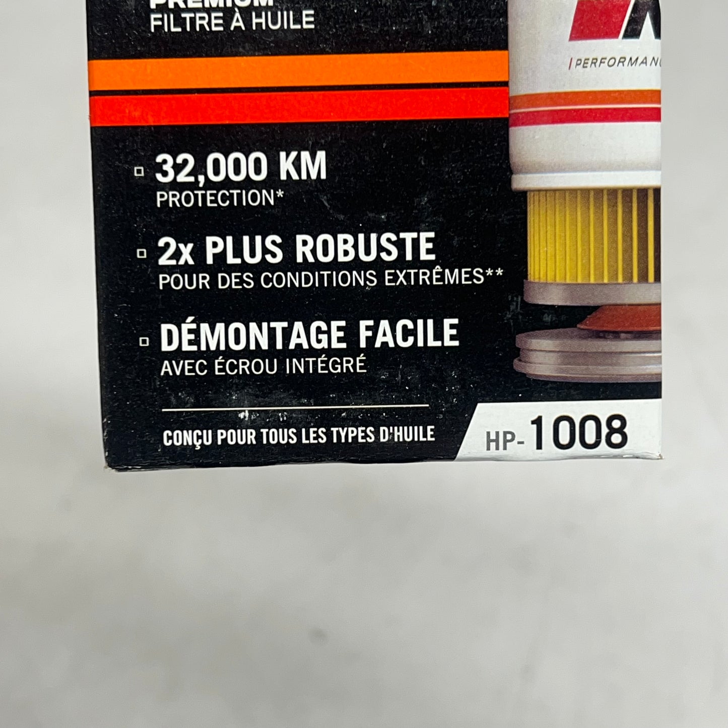 K&N (2 PACK) Heavy Duty Canister Oil Filters Engine Protection White HP-1008