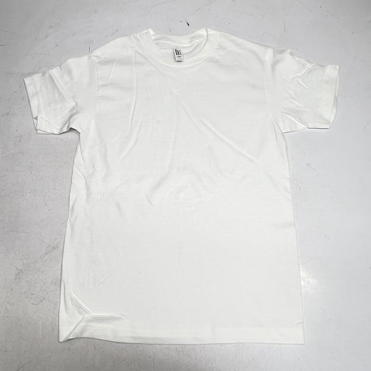 ZA@ AMERICAN APPAREL (12 PACK) Heavyweight Cotton Tee  Men's Sz S White 1301