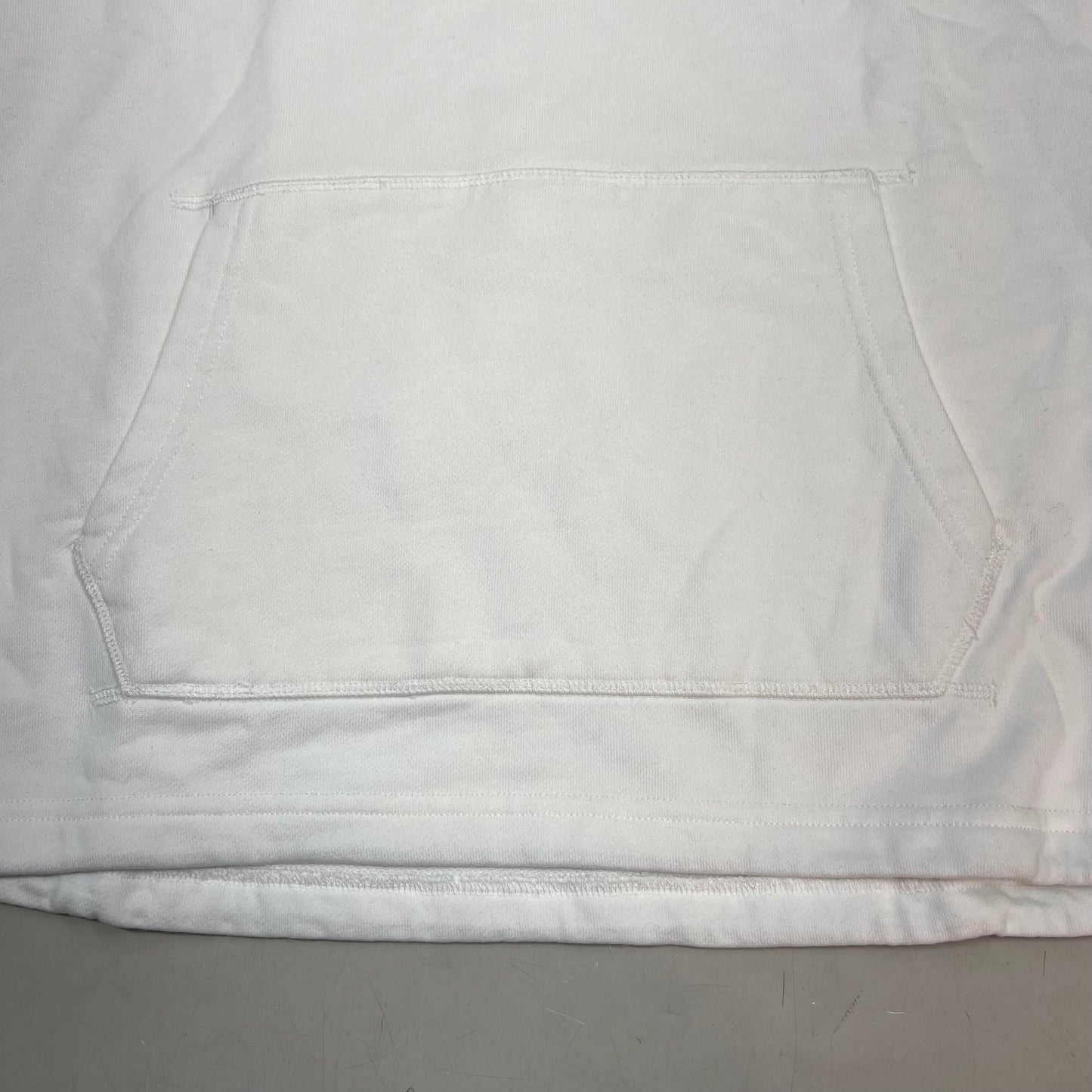 MONSTERCAT Synch Waist Hooded Pull Over Logo Hoodie Men's Sz M White/Black