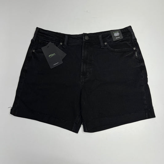 SILVER JEANS CO Sure Thing Long Jean Short Womens Size 33/6.5 Black L28517BOA528