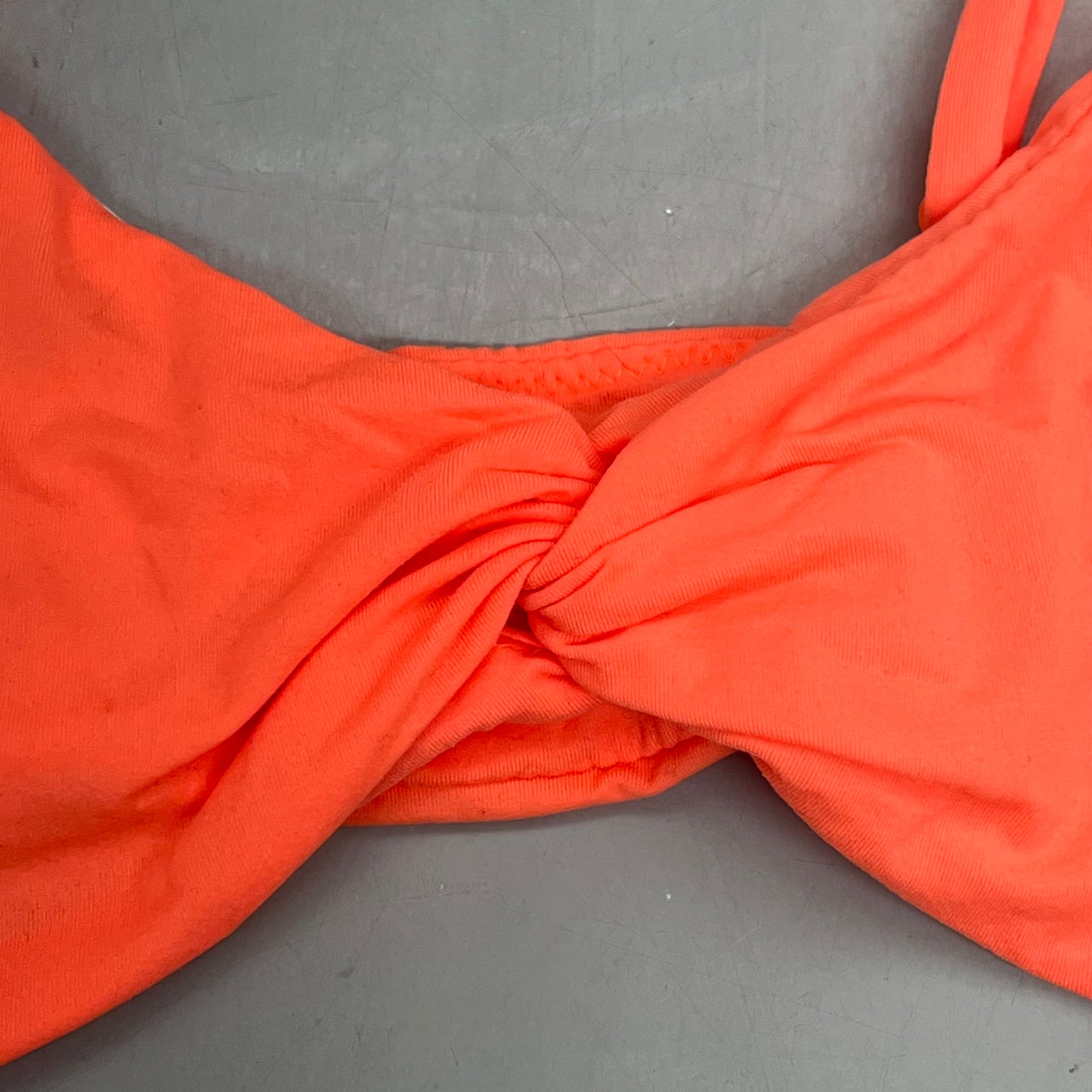 SKIMS Buttery Soft Knotted Bra Women's Sz M Neon Orange BR-SCN-0445