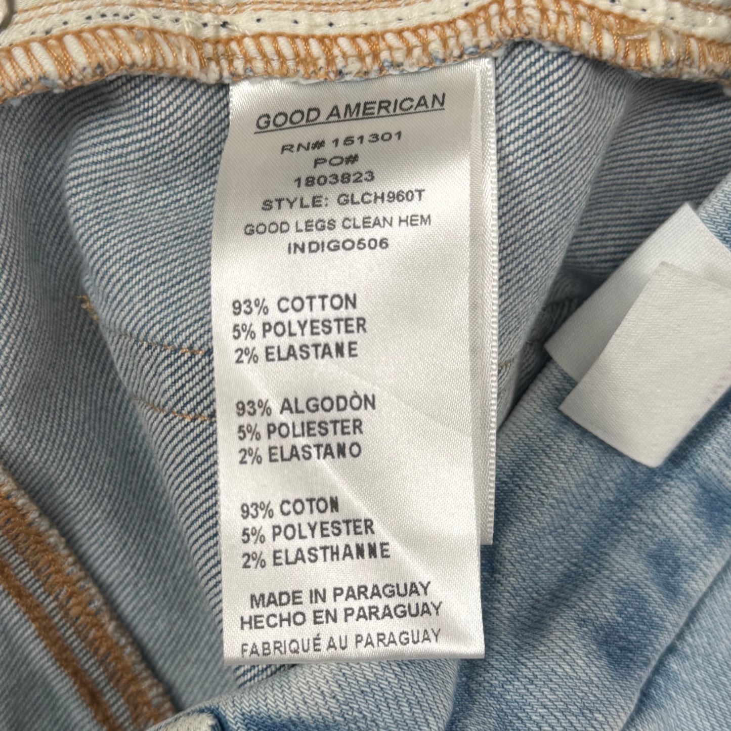 GOOD AMERICAN Good Legs Extra Stretch Jeans Women's Sz 10 GLCH960T INDIGO506