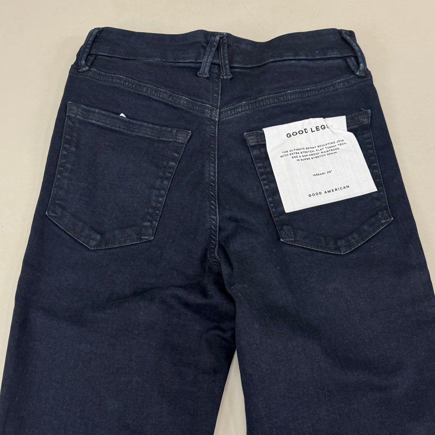 GOOD AMERICAN Good Legs Extra Stretch Jeans Women's Sz 6/12B DenethicBlue02 GLAF478AT