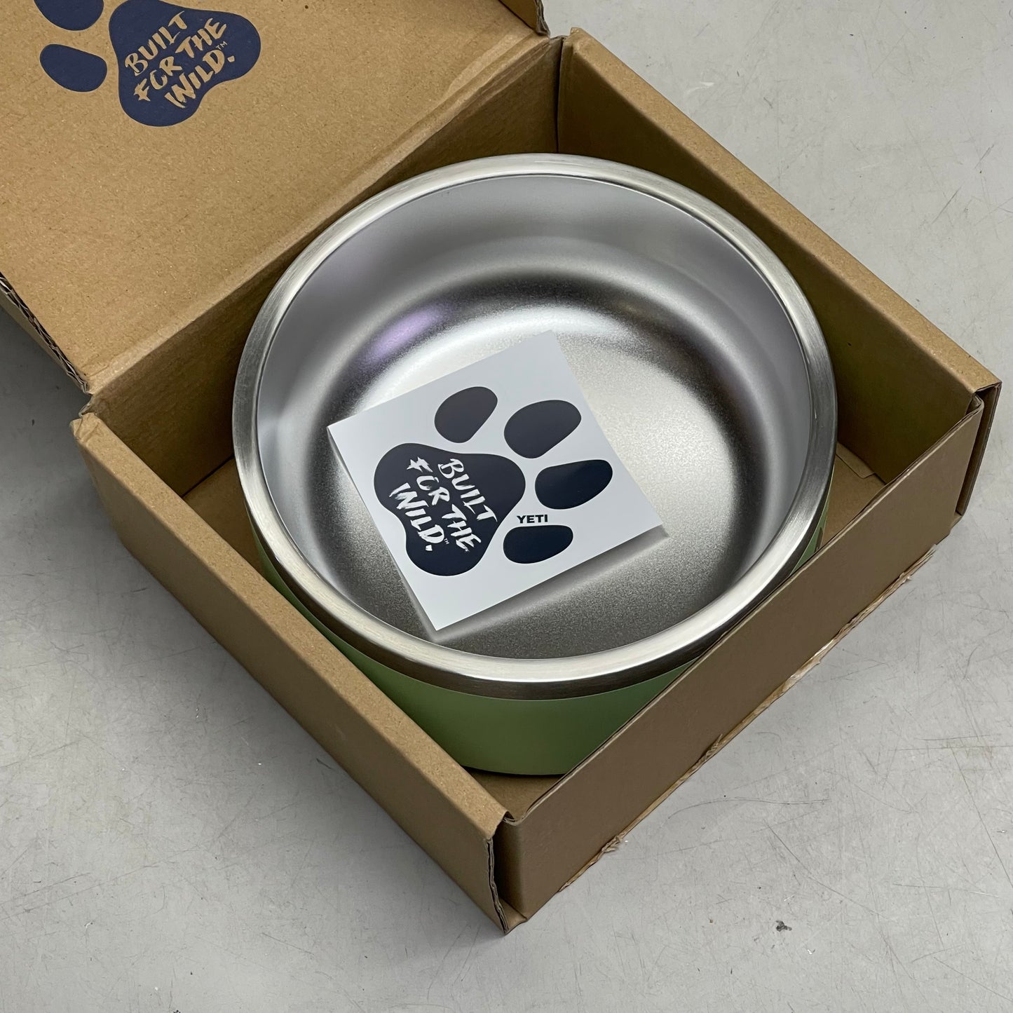 YETI Boomer Dog Bowl *HAS "CINTAS" Branding* 4 Cup (32 oz) Key Lime 4550