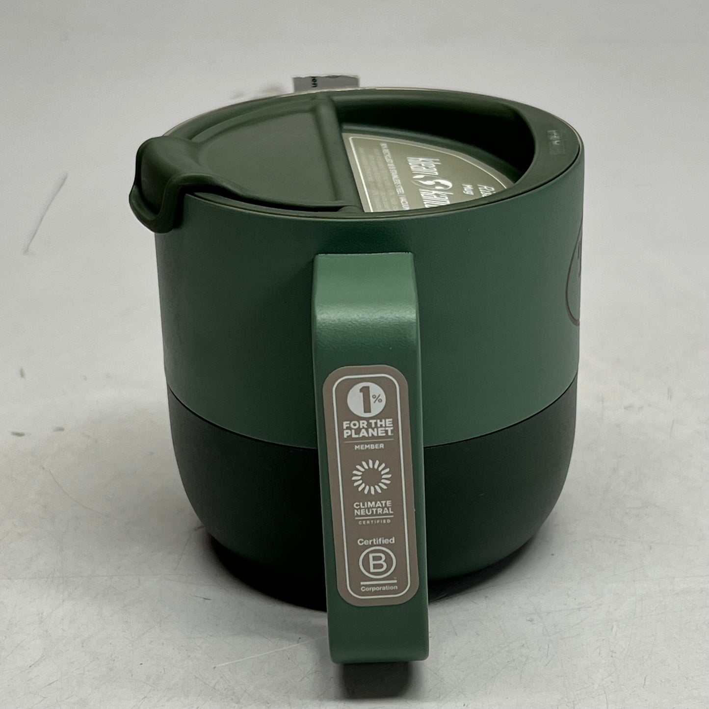 ZA@ KLEAN KANTEEN Rise Mug W/ Flip Lid W/ Taylor Farms Company Logo 14 Oz Sea |Spray 1010194