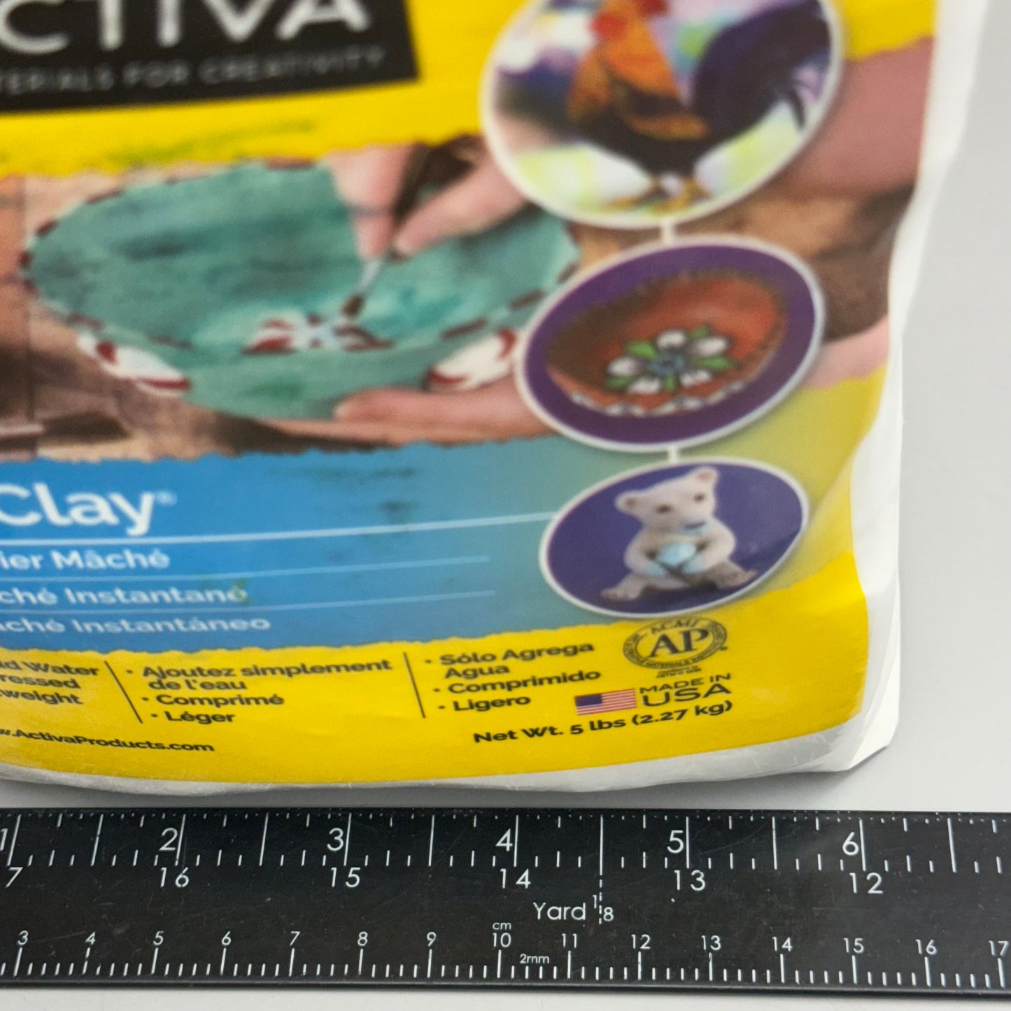 ACTIVA Basic Materials For Creativity CelluClay 5 LBS White