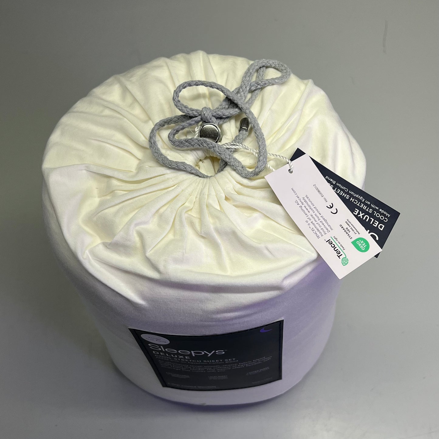 SLEEPY Deluxe Cool Stretch Sheet Set Egyptian Cotton King/Cal White SLPS-KCK-WH