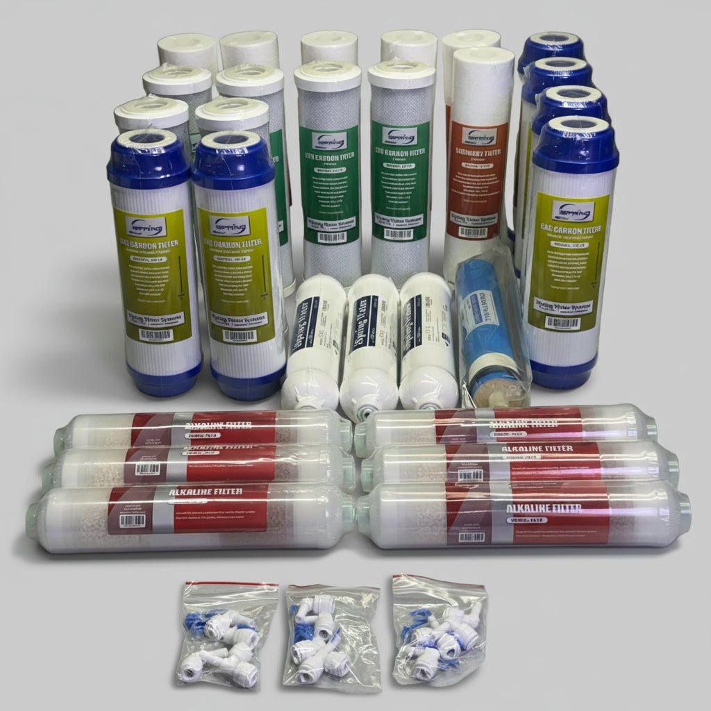 ZA@ 123FILTER 75GPD (28 Pcs) Filter Replacement Kit for 6Stage RO Filtration Systems F28K75 C