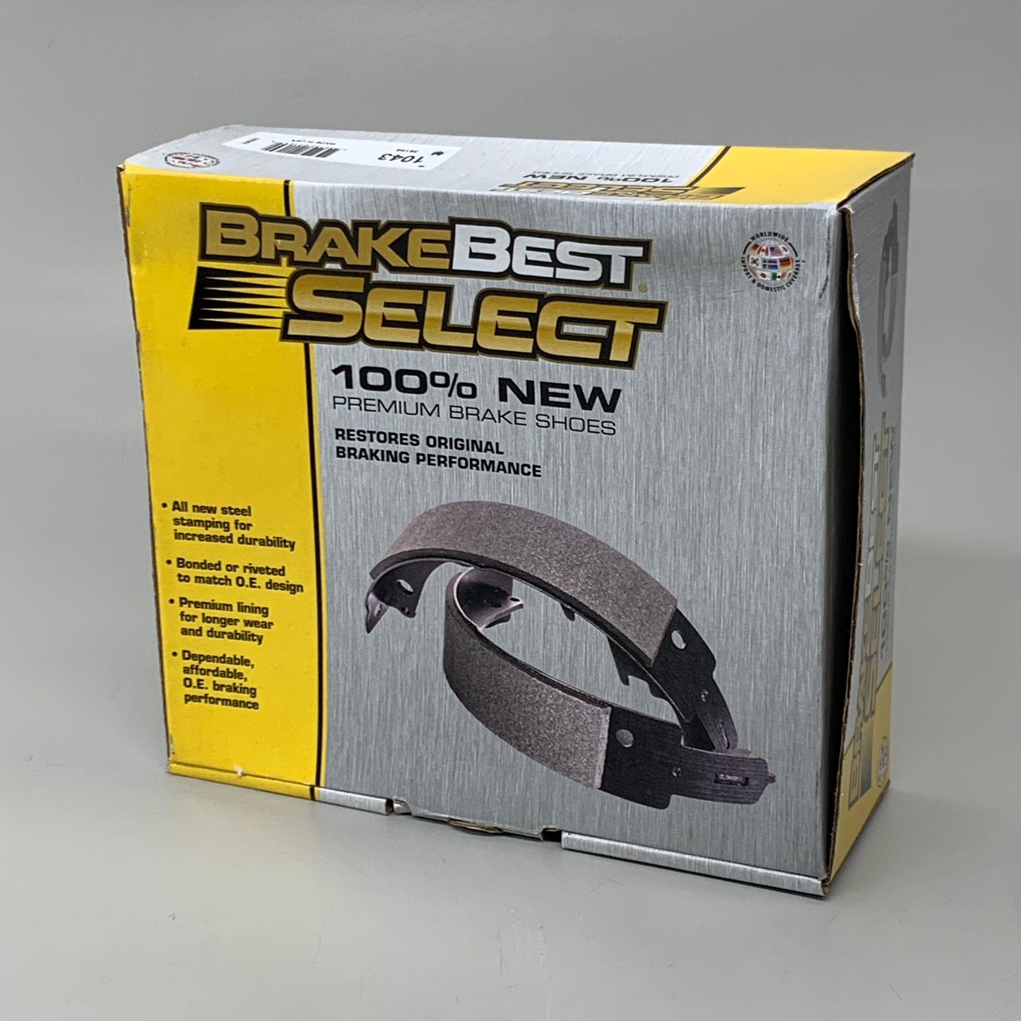 BRAKE BEST SELECT Premium Brake Shoes 4PK 1043 (New Other)