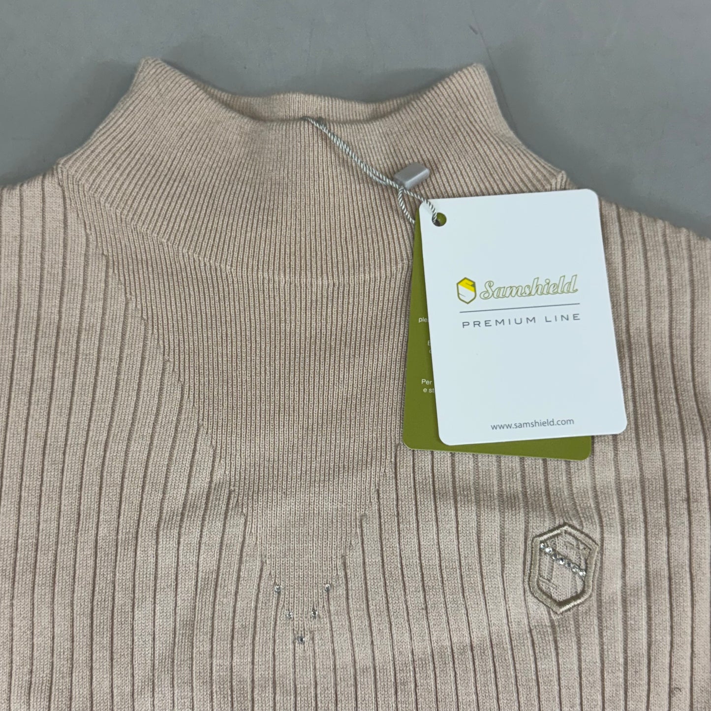 SAMSHIELD Lidia Equestrian Turtle Neck Sweter Women’s Sz S Cellulose