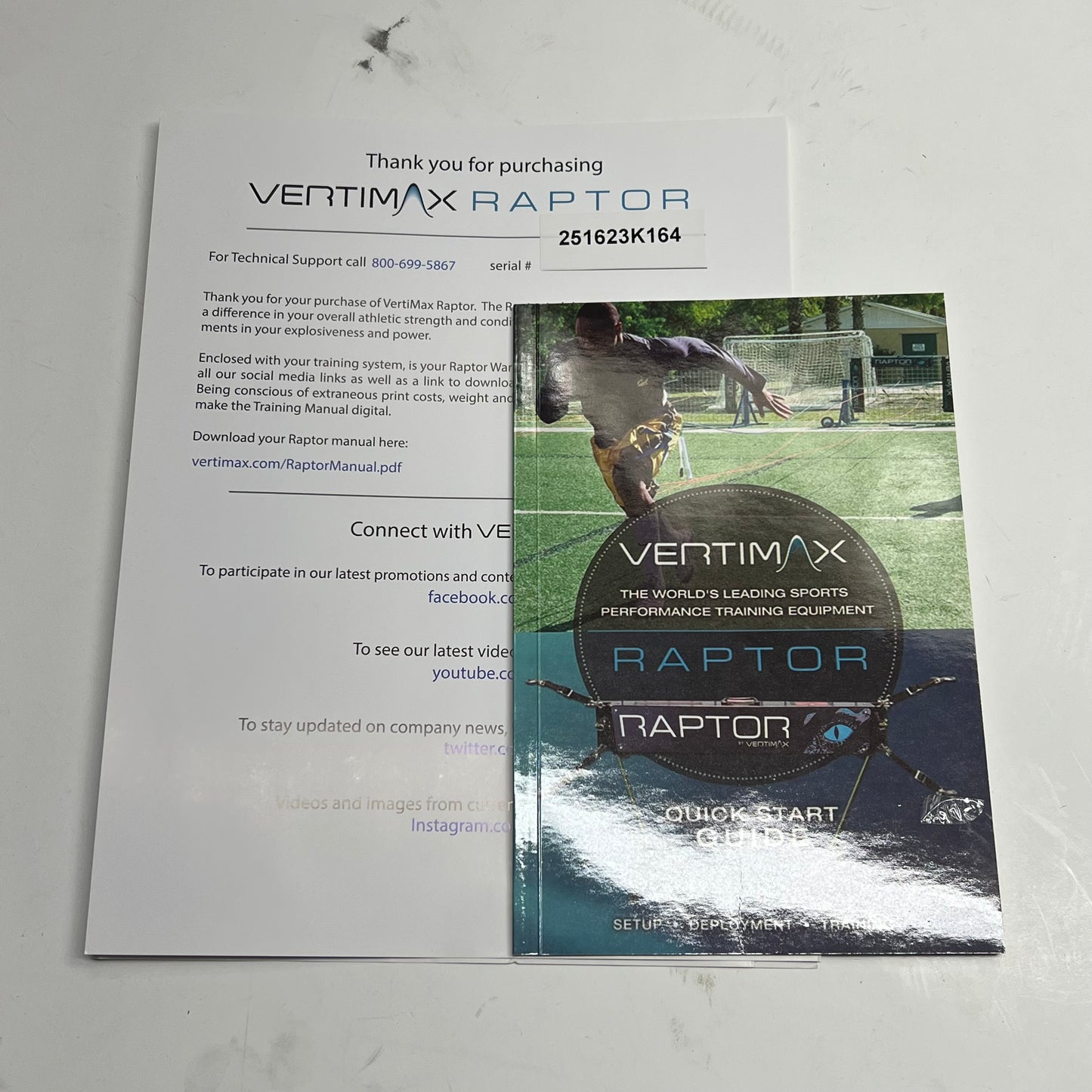 VERTIMAX Raptor Dual Bands Resistance Training System Train Up To 20 Yds Black