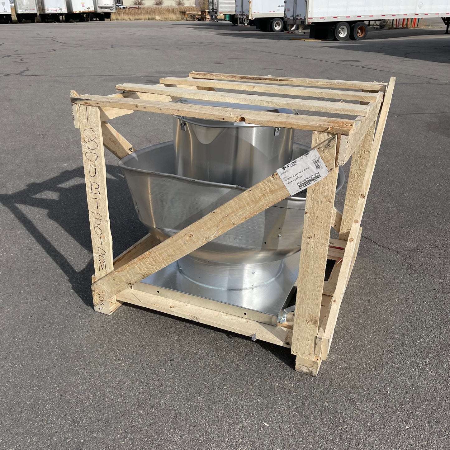 Z@ CANARM HVAC Belt Drive Upblast Exhauster ~140 lbs ALUMINUM ALX180UBT30100M