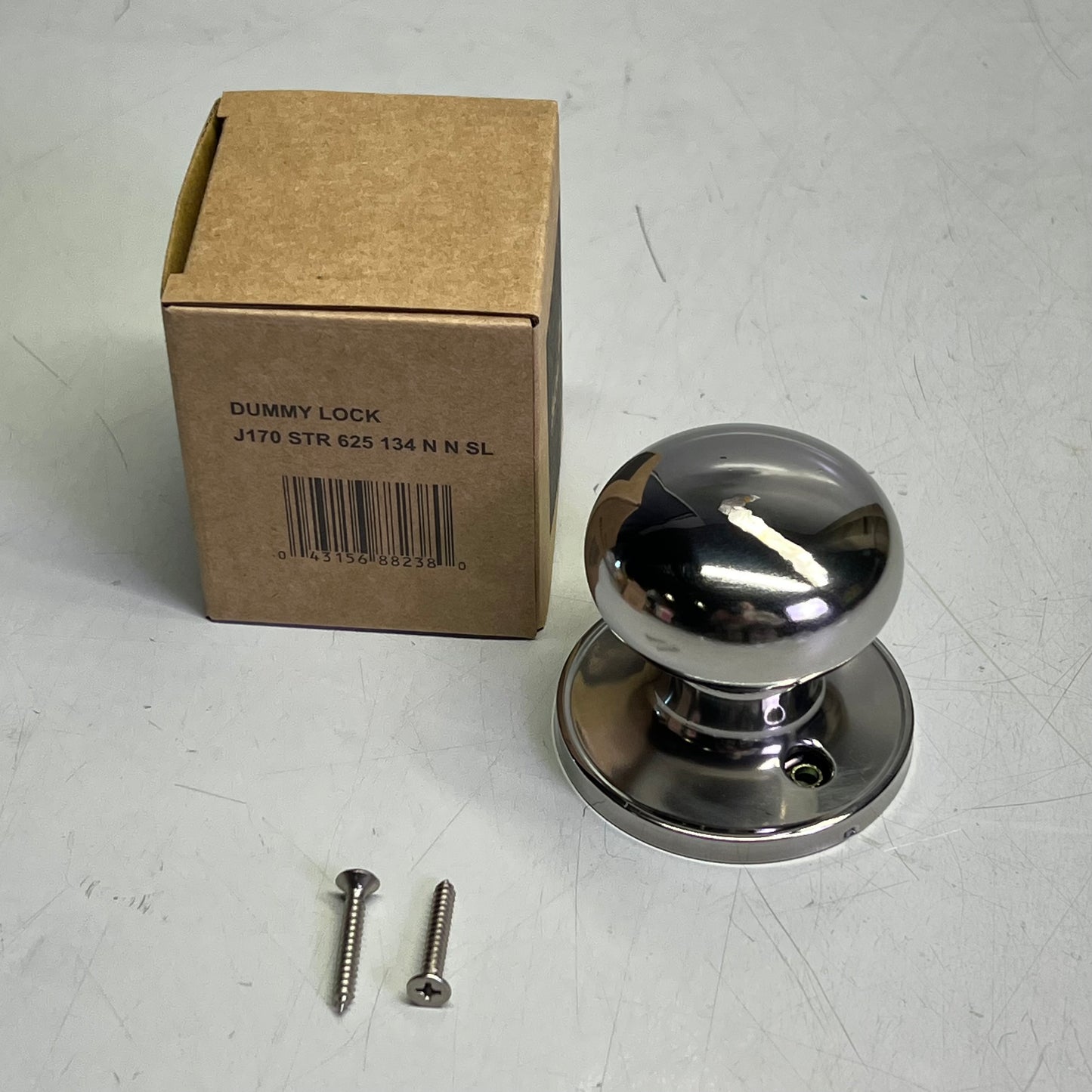 SCHLAGE (2 PACK) Stratus Grade 3 Single Dummy Knob Polished Chrome J170-STR-625