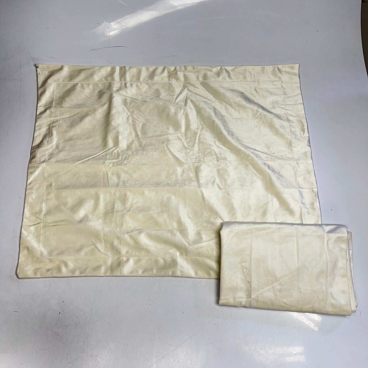 TRIBECA LIVING Venice Velvet 3 Piece Duvet Set 100% Polyester Queen White