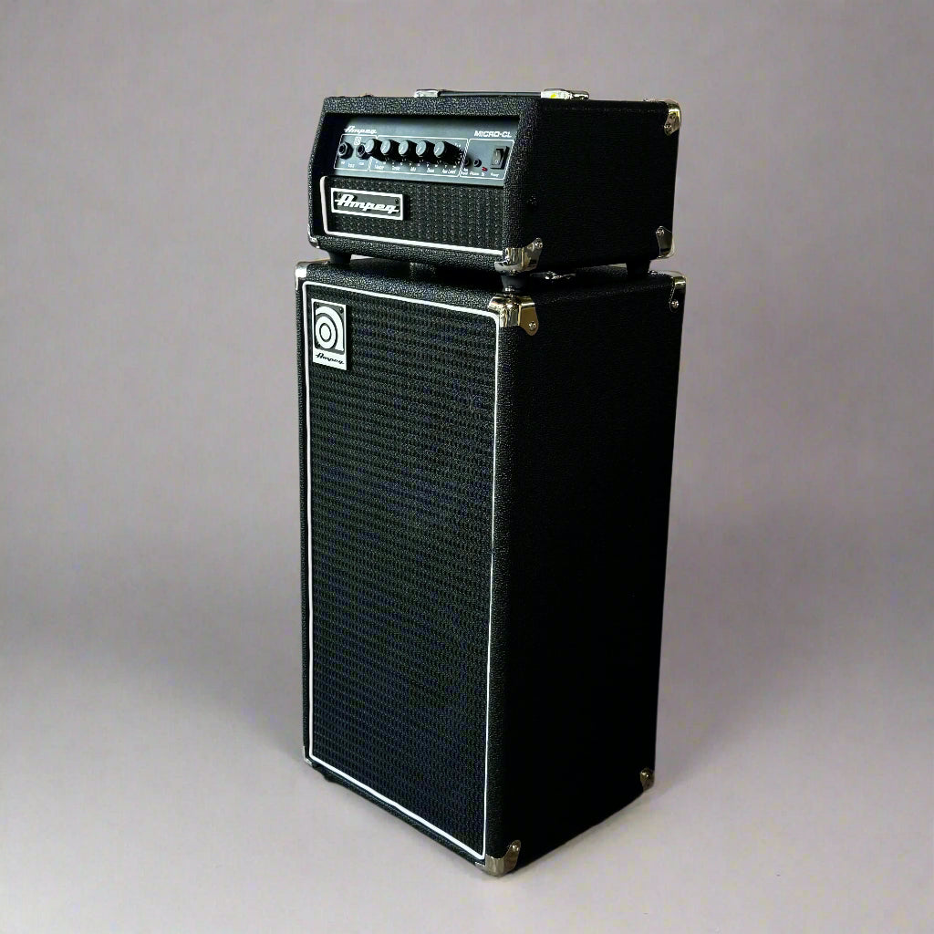 AMPEG Micro-CL 100 Watt Bass Stack 2x10" Cabinet 3 Band EQ MICRO-CL&MC-210E