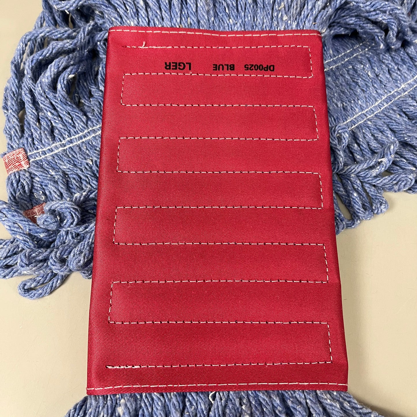 BOARDWALK (12 PACK) Spr Loop Wet Mop Head Cotton/Synthetic Large Blue