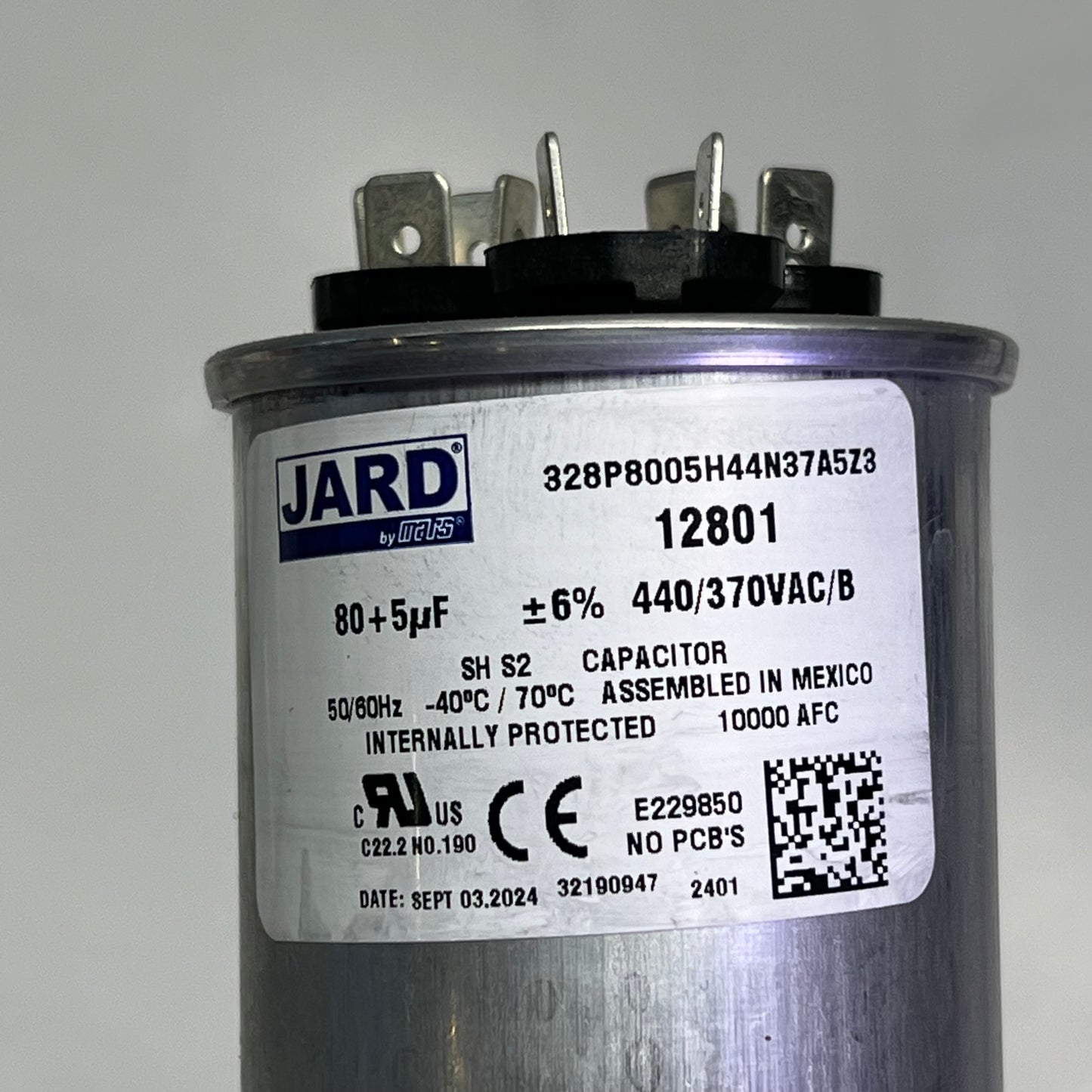 ZA@ MARS Jard Motor Run Capacity 440/370 Voltage 12801