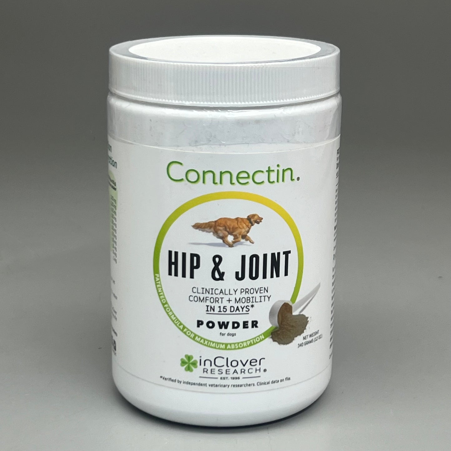 CONNECTIN Hip & Joint Powder (2 PACK) Comfort & Mobility Dog Supplement 12 oz ea 12/26